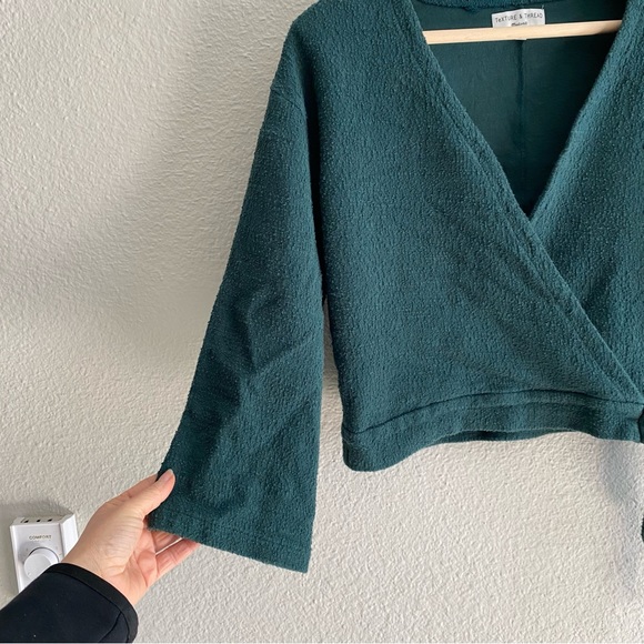 Madewell Texture & Thread Crepe Wrap Top - Picture 7 of 12